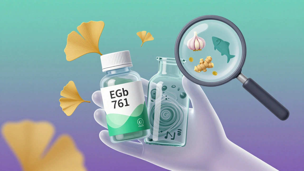 Two Ginkgo supplements compared — one standardized, one risky with hidden blood-thinning herbs.