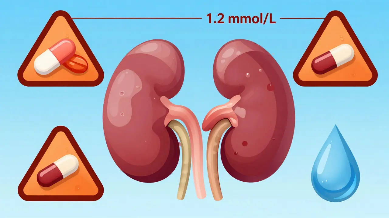 Lithium Interactions: NSAIDs, Diuretics, and Dehydration Risks
